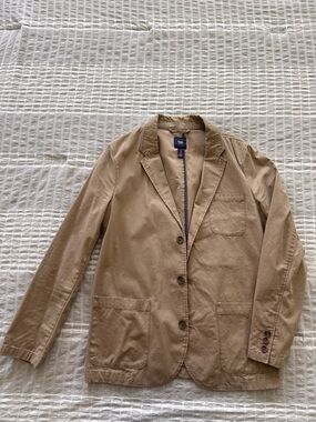 GAP Tan Cotton Utility Blazer